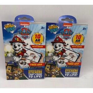 PAW PATROL Holotoyz AR Stickers Augmented Reality 10 Pack with Sound NEW SEALED
